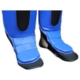 thumbnail image 3 of Par de Espinilleras de Piel Tipo Calceta  Fire Sports MMA, Kick Boxing, Muay Thai, Azul, 3 of 3