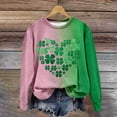 thumbnail image 5 of Chemise de la Saint-Patrick pour Femmes, Chandails en Molleton Décontractés à Manches Longues, Imprimé Graphique Amusant, 5 of 5