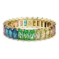 thumbnail image 1 of Anillo Swarovski Matrix Band con piedras tipo baguette multicolores, 1 of 4