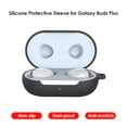 thumbnail image 2 of Funda Protectora Silicona Con Llavero para Galaxy Buds+ () Negra, 2 of 8