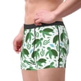 thumbnail image 2 of Sikiie Cartoon Turtle Print Men's Boxer Briefs, Elastic Waistband Boxer Briefs Leggings-Small, 2 of 5