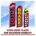 thumbnail image 5 of Oil Change Auto Repair Brake Services Swooper Flag Pack of 3 (Mount and Poles are Not Included), 5 of 6
