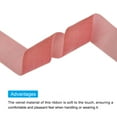 thumbnail image 3 of Uxcell  Ribbon 1 1/2 Inch x 25 Yard Single Face Spool Silky DIY Crafts Gift Wrapping Bow Decoration Deep Pink, 3 of 5