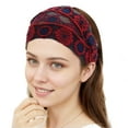 thumbnail image 4 of Unique Bargains 1 Pc Headband Sunflower Thin Lace Wide Hairband for Women Wine Red, 4 of 5