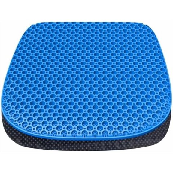Large Gel Seat Cushion for Long Sitting with Non-Slip Cover,Soft & Breathable,Seat Cushion for Chair,Car,Office,Desk Chair,Wheelchair