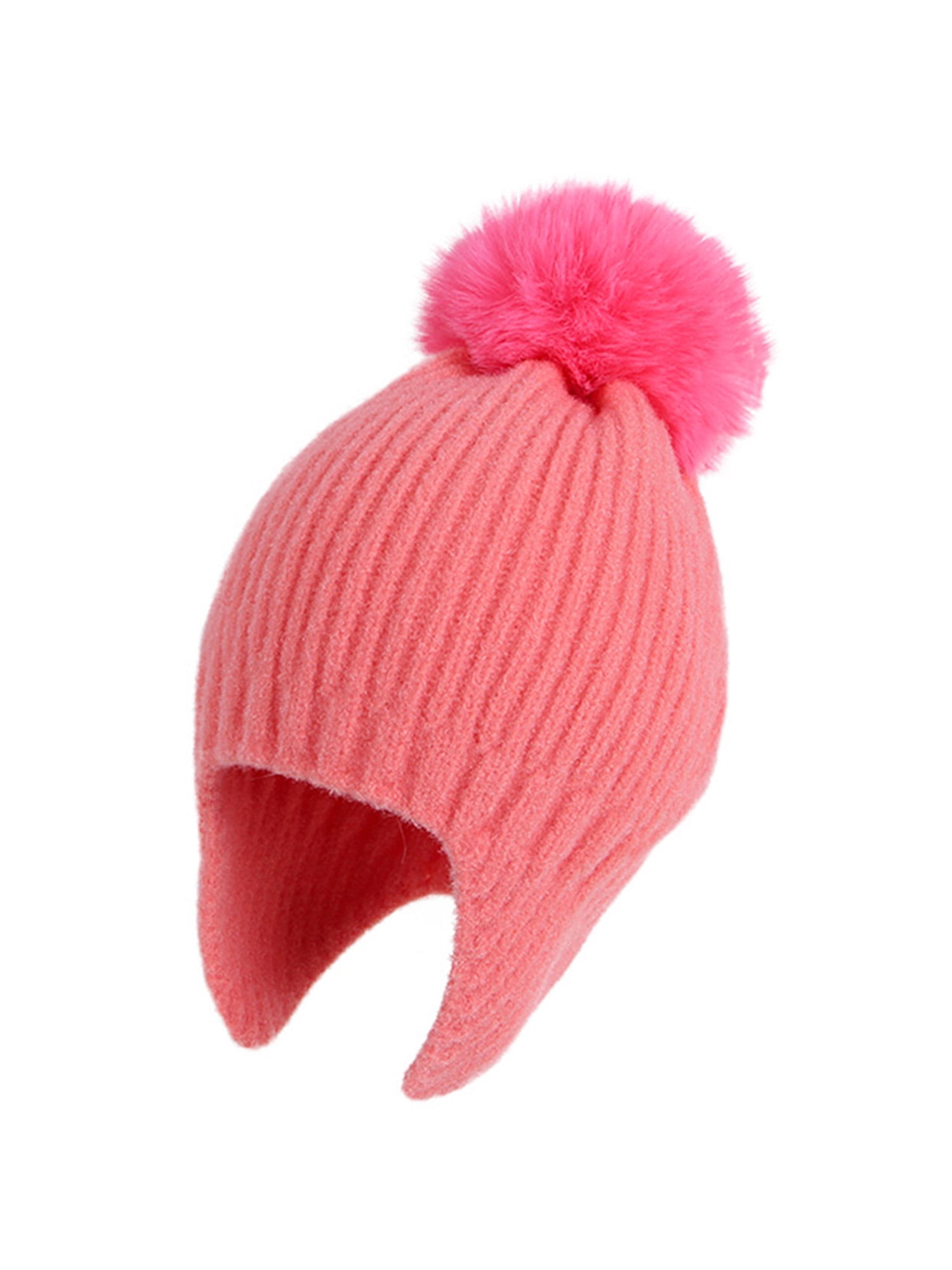 DcoolMoogl Knitted Kids Beanie Cap Bomber Hat Baby Boy Girl Hat Warm