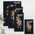 thumbnail image 4 of Designart ' Little Bird Sitting On Colourful Bouquet Of Wildflowers II ' Traditional Canvas Wall Art Print, 4 of 4