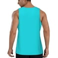 thumbnail image 3 of Gaeub Aqua Men's Athletic Tank Top, Workout Sleeveless Shirts, Running Tank Tops for Gym, Running, Training - Large, 3 of 9