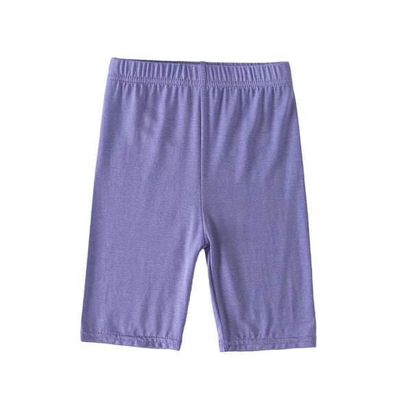 Huvoen Toddler Sweat Shorts Kids Girls Bike Shorts Cartwheel Shorts for Girls Toddler Biker Under Dress Dance Multi-Color Shorts Purple 12 Years