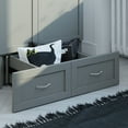 thumbnail image 4 of AFI Hamilton Twin XL Solid Wood Murphy Bed Chest with Built-In Charger in Gray, 4 of 17