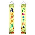 thumbnail image 1 of Easter Porch Sign Happy Easter Hanging Banners Cartoon Rabbit Bunny Egg Door Sign Blue Easter Spring Door Banner for Indoor Outdoor Home Party Wall Decoration, 30*180cm, 1 of 7