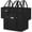 Black, variant on HOMLUX 3 Pack Reusable Foldable Shopping Bags for Groceries with Reinforced Bottom & Handles