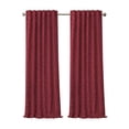 thumbnail image 2 of Elrene Home Fashions Mia Jacquard Scroll Blackout Window Curtain, Rouge, 52" x 95", 2 of 5