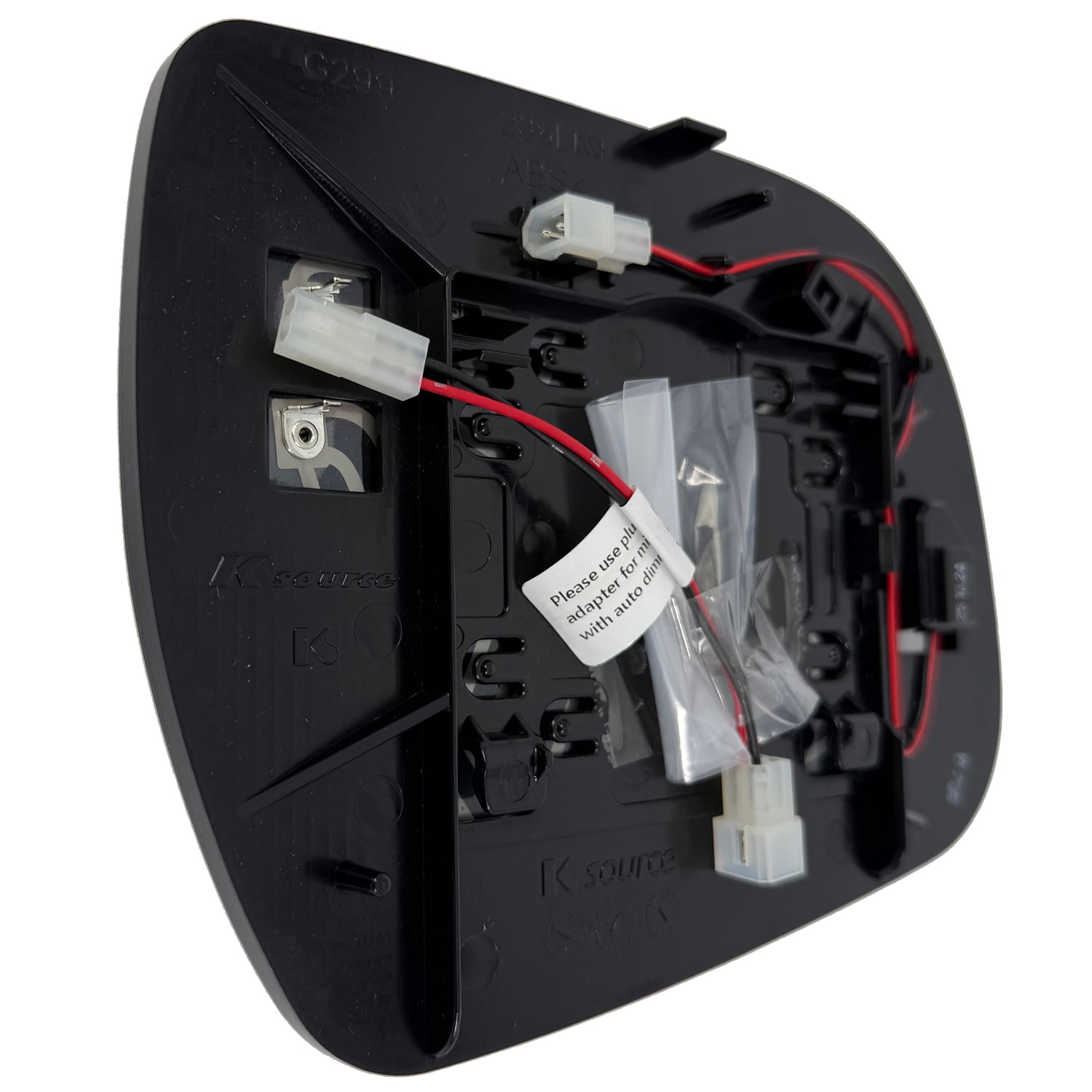 Driver Side Mirror Glass Replacement For 2011-2020 Toyota Sienna (Blind Spot Sensor Heat Defrost)