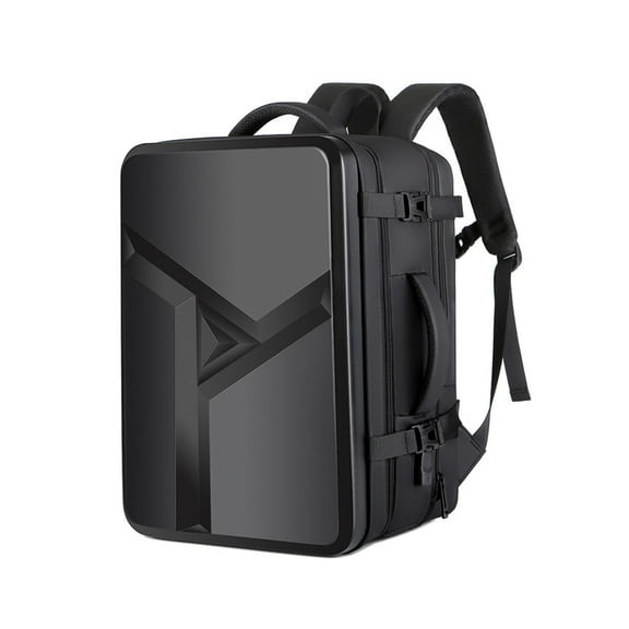 yuksok Hard Case Business Backpack 17inch Men's Backpack for Business Working Daily Black