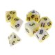 thumbnail image 2 of de 7 dados D&D , dados de plástico, dados de dragones y mazmorras, dados poliédricos para dados de dragones y mazmorras Dnd Rpg Amarillo CUTICAT Juegos de dados poliédricos, 2 of 8