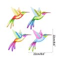 thumbnail image 3 of Hummingbird Metal Wall Art Bird Wall Sculpture Hanging Decoration for Garden Yard Fence Kitchen Bedroom Outdoor, 3 of 12