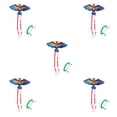 thumbnail image 2 of fastboy Unisex Children Cartoon Animal Kite Polyester Flying Kites with Handle Interactive Game Toys Presents Entertainment Blue 5Set, 2 of 6