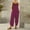 Wine, variant on Idoravan Jumpsuit for Women Womens Fashion Summer Solid Casual Button Pocket Sleeveless Suspender Jumpsuit