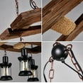 thumbnail image 5 of AFANQI Retro Farmhouse Chandelier, Industrial Wood Beam Pendant Light Metal Glass Lampshade Hanging Lighting Fixture for Kitchen Island Pool Table Bar, 5 of 15