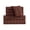 Brown, variant on 6 PCS Stripe Sheet Set Deep Pocket ,Flat,Fitted,4 PillowCase King, Chocolate Brown
