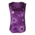 thumbnail image 4 of Camiseta informal sin mangas con cuello redondo y estampado de sol y luna de verano para mujer de talla grande Pompotops lopia989189, 4 of 5