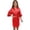 C686 Red, variant on Curuila Children Girls Bathrobe Short Sleeve Solid Color V Neck Pjs Coat Robes Loose Fit Soft Comfort Loungewear Black Size 11-12 Years