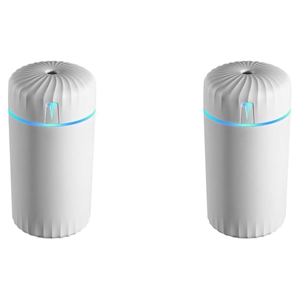 Difusor de aire Inteprter humidificador portátil 450ml color Rosa Blanco