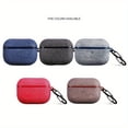 thumbnail image 2 of CNKOO Stylish And Minimalist Fabric-Patterned Wireless Earphone Protective Case Made of TPU  Shockproof  Available in Various Sizes And Colors  Compatible with Airpods 1/2/3/4/Pro/Pro 2 G, 2 of 7