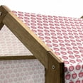 thumbnail image 4 of Fruits Pet House, Girls Design Pattern Pinkish Fruit in Doodle Style, Outdoor & Indoor Portable Dog Kennel with Pillow and Cover, 5 Sizes, Dark Coral Pale Pink, by Ambesonne, 4 of 4