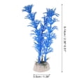 thumbnail image 4 of 16 plantas de plástico para acuario, plantas acuáticas artificiales para decoración de plantas de espacio terrestre, multicolor, 4 of 7