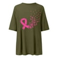 thumbnail image 4 of TSADFHJI Workout Tank Tops for Women Women's Cancer Printed T Shirt International Awareness Month Loose Top Xl Green, 4 of 5