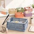 thumbnail image 6 of Pastel Storage Crates 6-Pack, Space-Saving Foldable Baskets for Office Classroom Bedroom with Label Sheets & Marker, 6 of 10