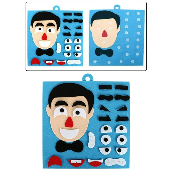 Juguetes de bricolaje, juguetes de rompecabezas de cambio de emoción, juguetes creativos de expresión Facial, juguetes de rompecabezas que cambian la Papá