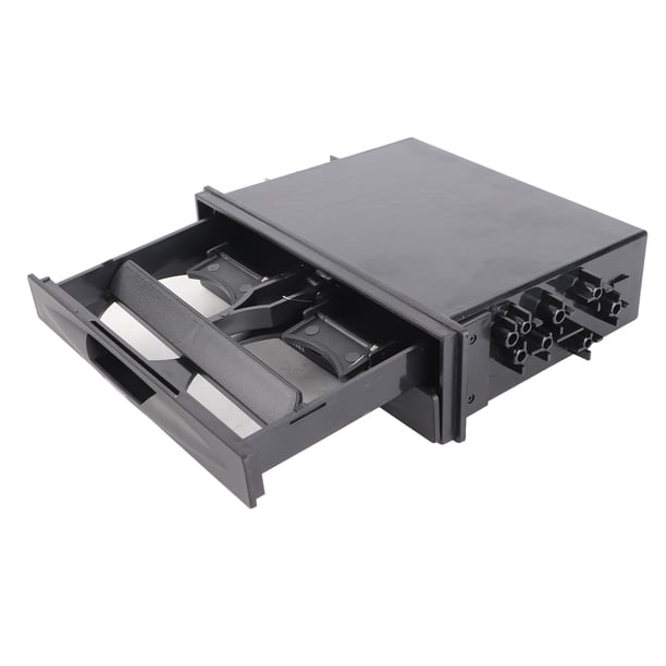 Soporte de la Taza de Radio del Automóvil, 2 en 1 CAJA DE ALMACENAMIENTO ESTÉREO DE AUTOMÓVIL DE ABS NEGRO 2 CAPA PARA RECOLECTAR ARTÍCULOS