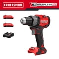 thumbnail image 2 of Kit de taladro/destornillador CRAFTSMAN V20 CMCD725D2 de 1,27 cm con 2 baterías, 2 of 9