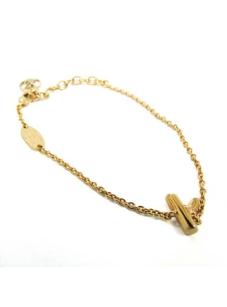 LOUIS VUITTON Bracelet Chain LV Heart Fall in Love M00466 Gold GP authentic