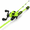 green-left-7'00''-Medium Heavy, variant on Orange-left 7'00''-Medium Heavy IM7 Graphite 2-Piece Baitcaster Fishing Rod & Reel Combo