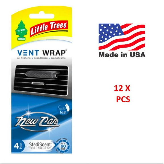 Vent Wrap New Car Little Trees CTK52433 MADE IN USA Pack of 12