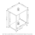 thumbnail image 2 of Furinno Simplistic Industrial Metal Frame End Table, 1-Pack, White/White, 2 of 7