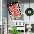 thumbnail image 2 of Summer Watermelon House Flag Double Sided Buffalo Plaid Dot Welcome Sweet Friends Yard Flag Burlap Vertical Seasonal Farmhouse Yard Outdoor Decoration 28 x 40 Inch, 2 of 6
