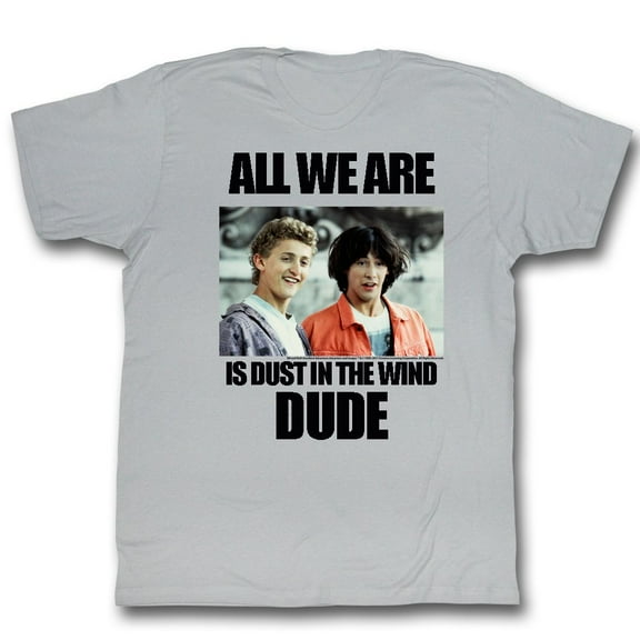 Bill And Ted Dustin T Wind Gray Heather Adult T-Shirt 2Xlt