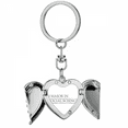 thumbnail image 1 of Quote I Major In Social Science Heart Angel Wing Key Chain Holder, 1 of 3