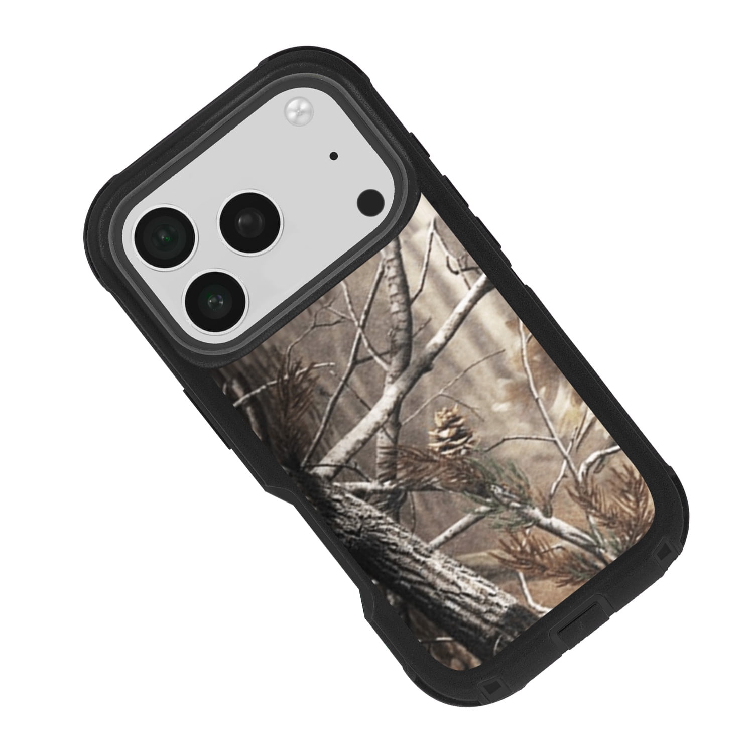 Heavy Duty Protective Case for iPhone 17 Pro Max - Camo Black