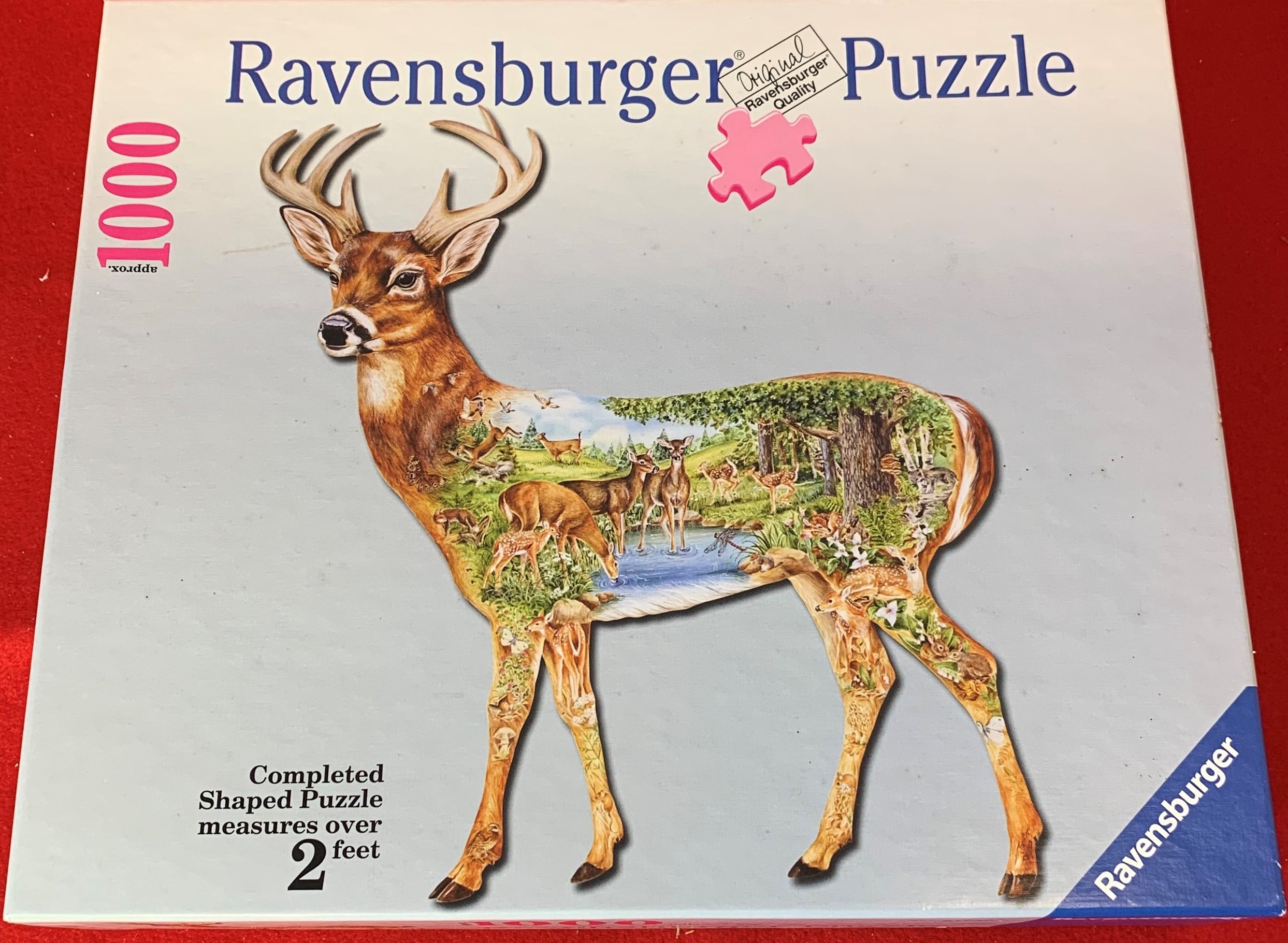 White-Tail Deer Buck Shaped 1000 pc puzzle 2 Feet NIB Ravensburger 
