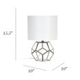 thumbnail image 3 of All The Rages LT1093-BRS Lampe de Table à Sphère en Verre et Laiton Designs Élégants, 3 of 5