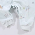 thumbnail image 4 of CAUYDY 6 9 12 18 Months Girls Pajamas for Newborn Baby Clothes Preemie Long Sleeve Romper Fall Winter Infant Girl Comfy Bodysuit Toddler Sleepers Sizes 12-18 Months,Light Blue, 4 of 5