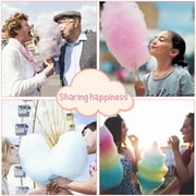 ROVSUN Cotton Candy Machine Maker 21 Inch Stainless Steel Bowl, Electric Candy Floss Maker Machine w/Cover Sugar Scoop and Large Storage Drawer for Commercial Home Party Carnival, Pink