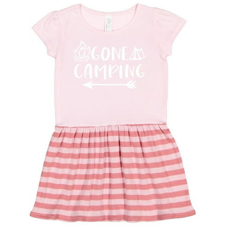 

Inktastic Gone Camping Gift Toddler Girl Dress