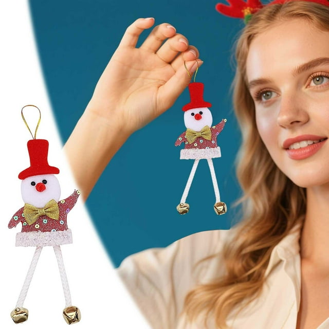 Festive Hanging Ornament Fabric Decorations for Seasonal Home Celebration Display